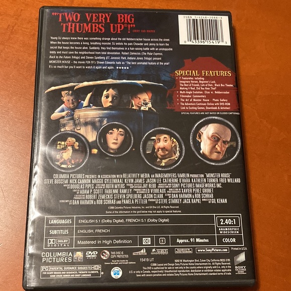 Monster House Widescreen DVD - Picture 2 of 5